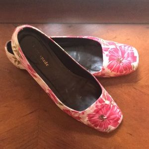 Kate Spade EUC Ballerina Fleur Print Flat, 7.5